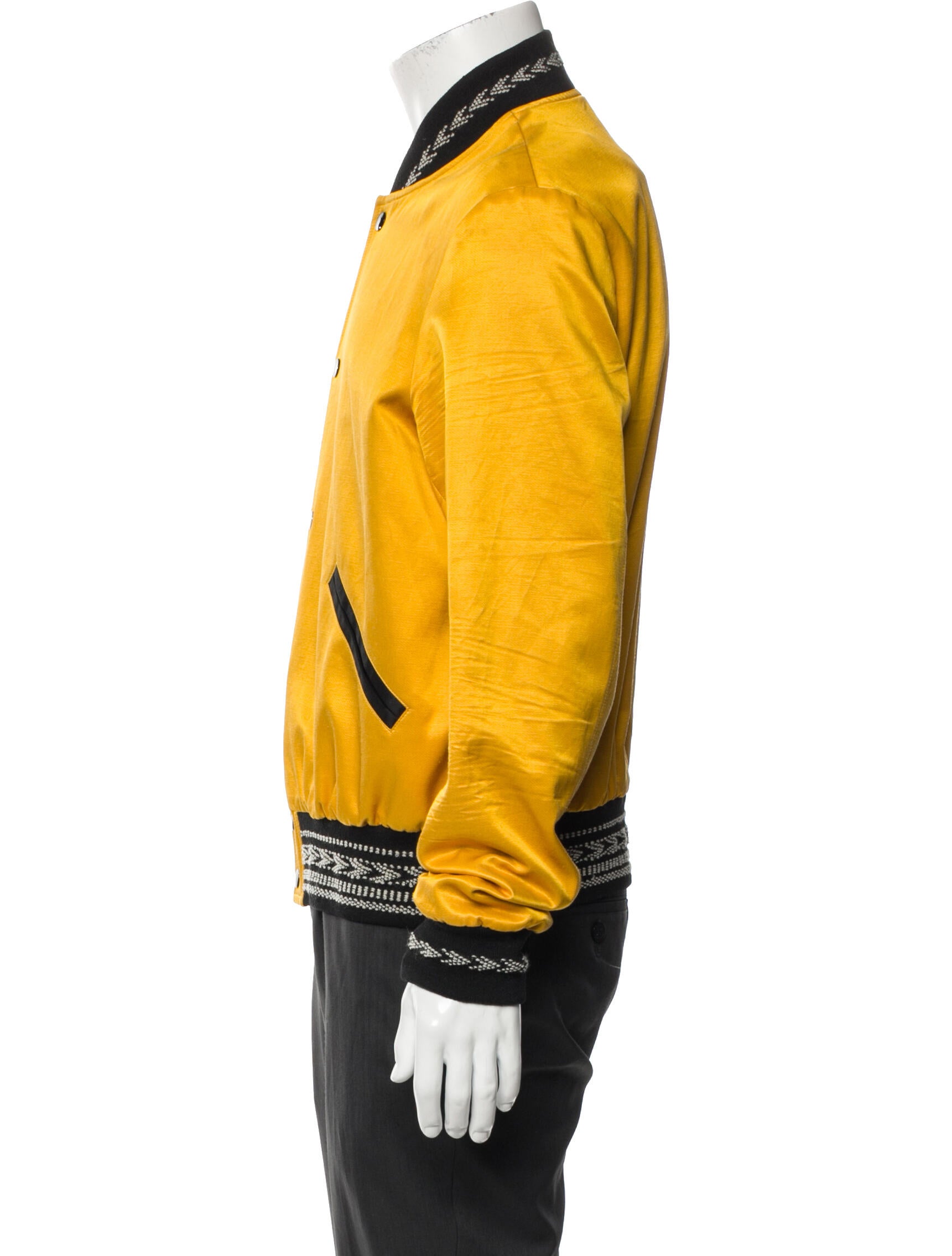 Saint Laurent 2018 Graphic Print Varsity Jacket